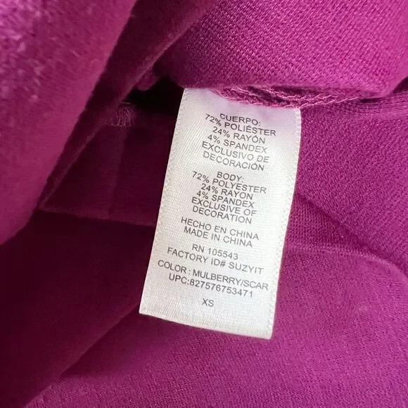 Narciso Rodriguez Design Nation Purple Red Knit Fitted Shift Dress Size XS - Picture 7 of 7